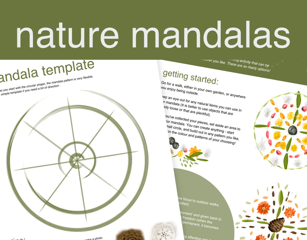 HP Sustainability Printables: Nature Mandalas