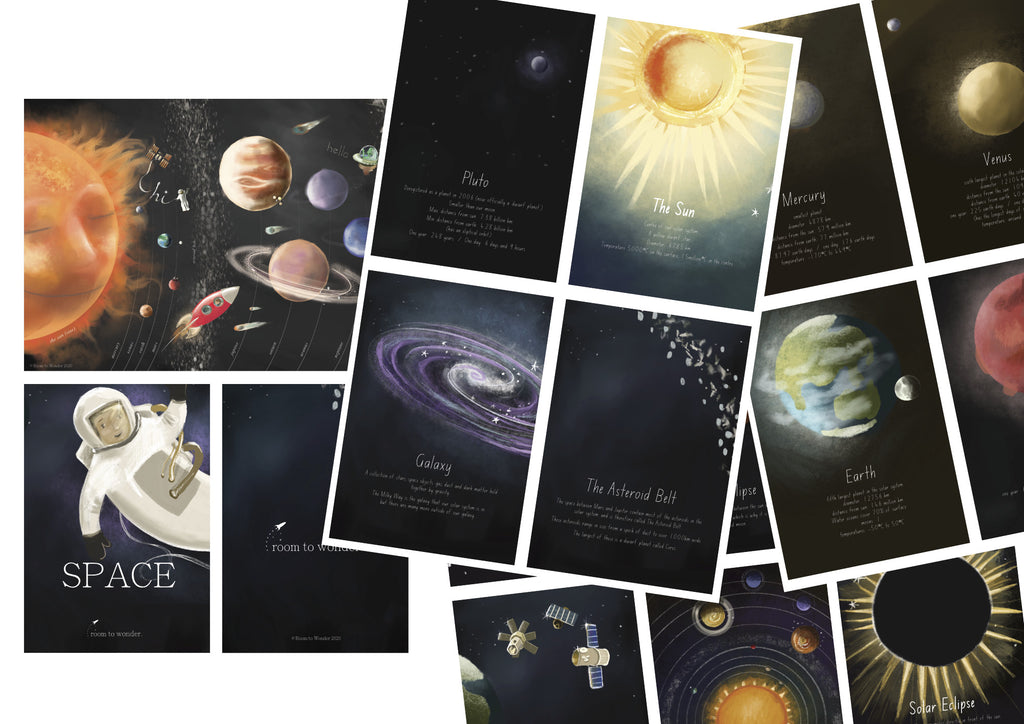 Solar System Printable Flashcards and Learning Pack