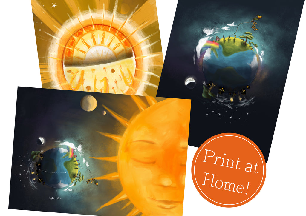 Day and Night on Earth - Printable Science Poster Set