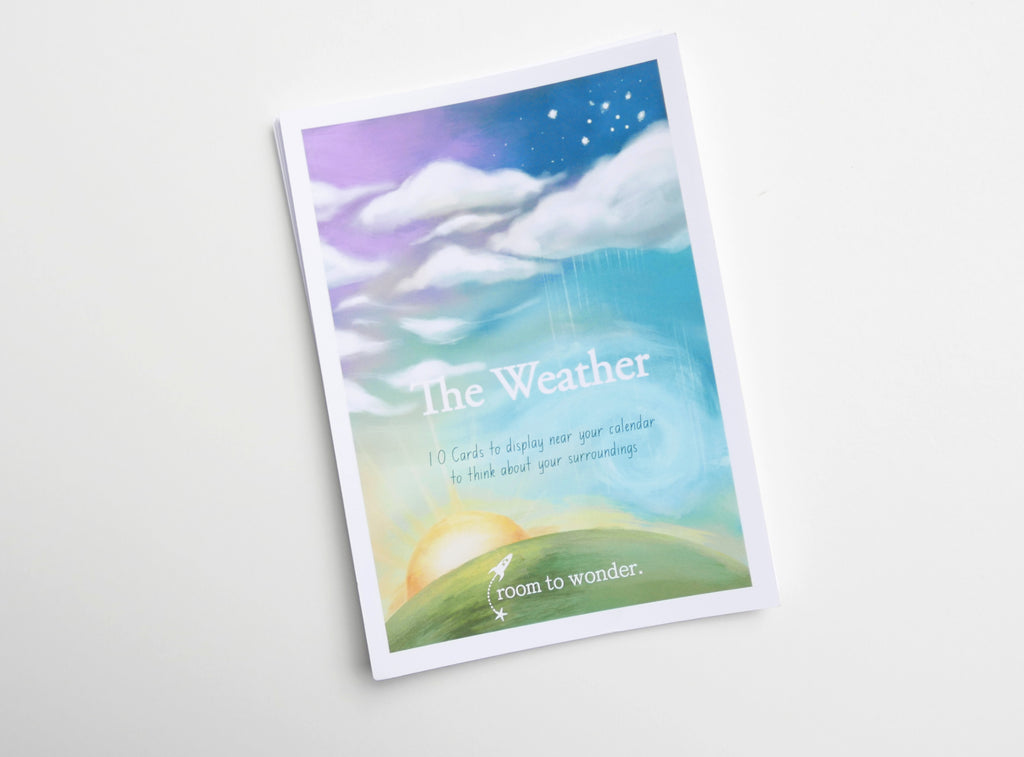 Printable Weather Flashcards, daily ritual cards