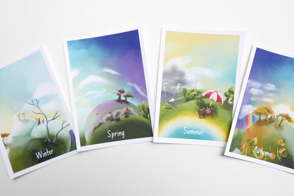 Printable Weather Flashcards, daily ritual cards