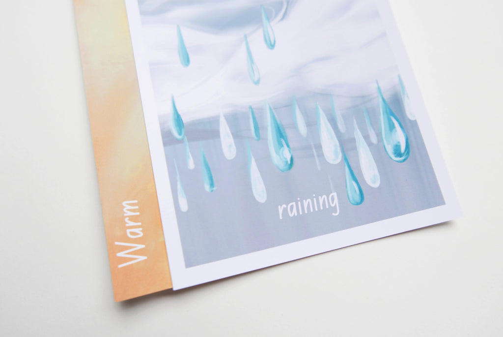 Printable Weather Flashcards, daily ritual cards